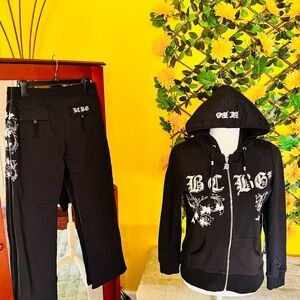 BCBG tracksuit set silver Embellishments